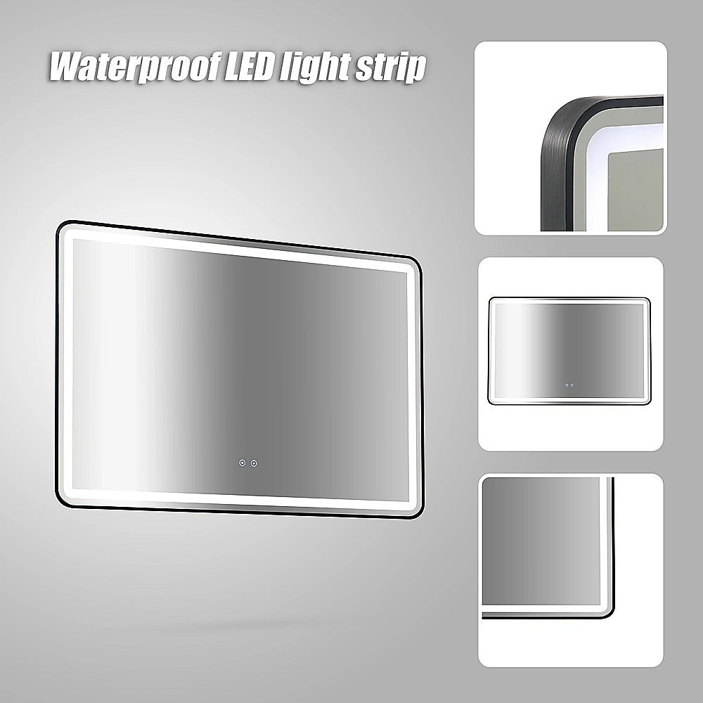 Rectangular Mirror LED Anti-Fog Illuminated Bathroom Living Room V63-840661