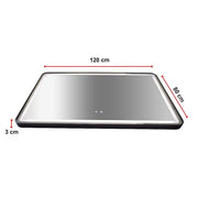 Rectangular Mirror LED Anti-Fog Illuminated Bathroom Living Room V63-840661