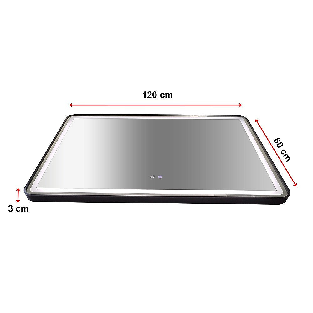 Rectangular Mirror LED Anti-Fog Illuminated Bathroom Living Room V63-840661