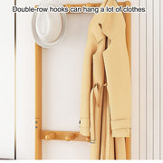 Wooden Hall Stand Floor Coat Rack with Drawer Modern Minimalist Style V63-840701