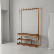 97x168cm Hallway Bench Coat Rack Stand Multifunctional Hall Shelf Entryway V63-840711