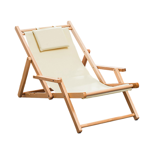 Premium Foldable Outdoor Sling Chair Patio Lounge V63-840761