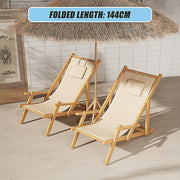 Premium Foldable Outdoor Sling Chair Patio Lounge V63-840761