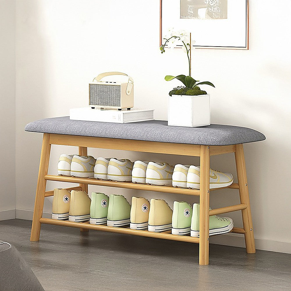 Shoe Stool Storage Rack Cabinet Multifunctional Space Saving V63-840781