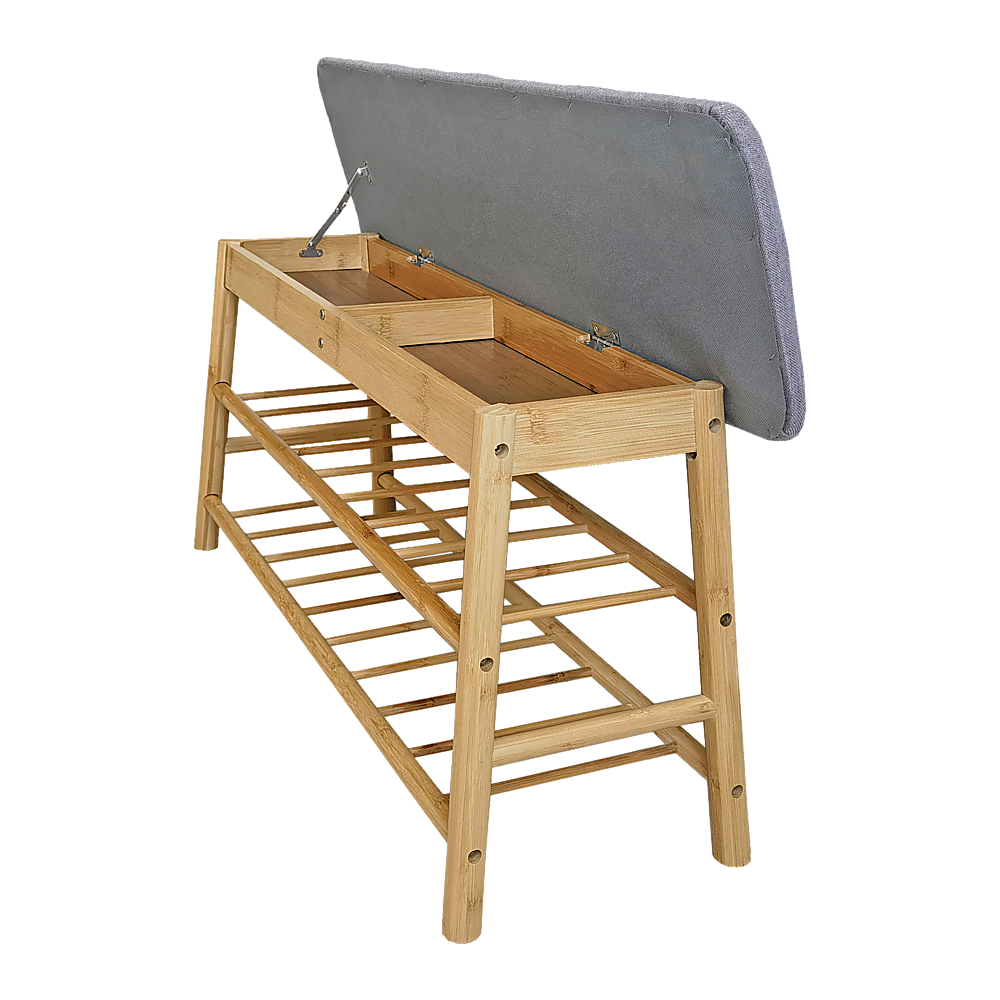 Shoe Stool Storage Rack Cabinet Multifunctional Space Saving V63-840781