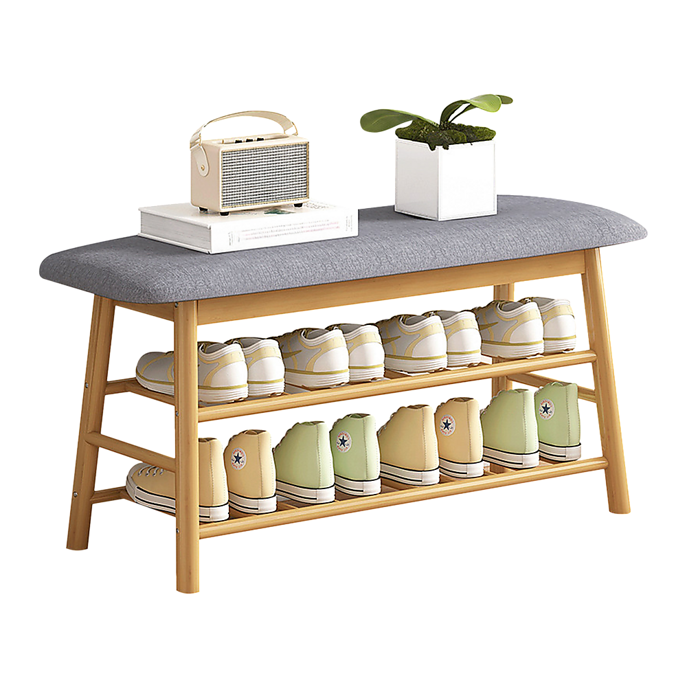 Shoe Stool Storage Rack Cabinet Multifunctional Space Saving V63-840781