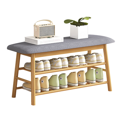 Shoe Stool Storage Rack Cabinet Multifunctional Space Saving V63-840781