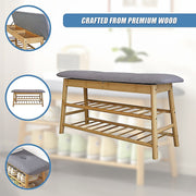 Shoe Stool Storage Rack Cabinet Multifunctional Space Saving V63-840781