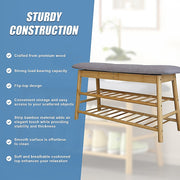 Shoe Stool Storage Rack Cabinet Multifunctional Space Saving V63-840781