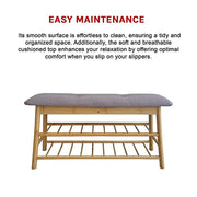 Shoe Stool Storage Rack Cabinet Multifunctional Space Saving V63-840781