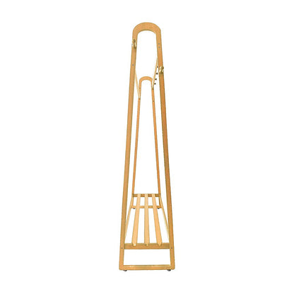 Wood 160x100cm Clothes Rack Slim Stylish Space Saving V63-840831