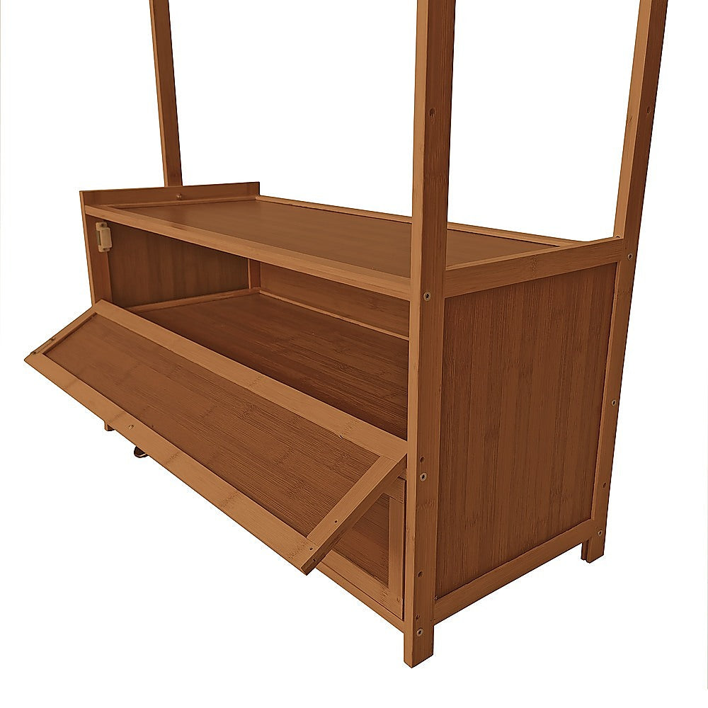 165x70cm Clothes Rack Stand Storage Shelves Modern Coat Tree V63-840851