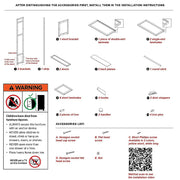 165x100cm Clothes Rack Stand Storage Shelves Modern Coat Tree V63-840891