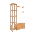 165x100cm Clothes Rack Stand Storage Shelves Modern Coat Tree V63-840891