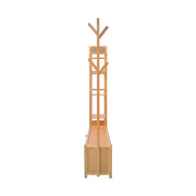 165x100cm Clothes Rack Stand Storage Shelves Modern Coat Tree V63-840891