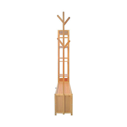 165x100cm Clothes Rack Stand Storage Shelves Modern Coat Tree V63-840891