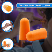Foam Ear Plugs Disposable 200 Pairs Noise Cancelling Plane Sleep Snoring V63-840921