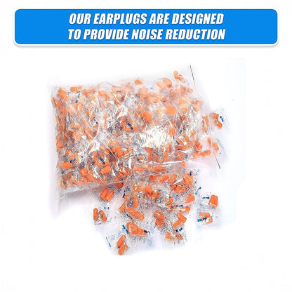 Foam Ear Plugs Disposable 200 Pairs Noise Cancelling Plane Sleep Snoring V63-840921