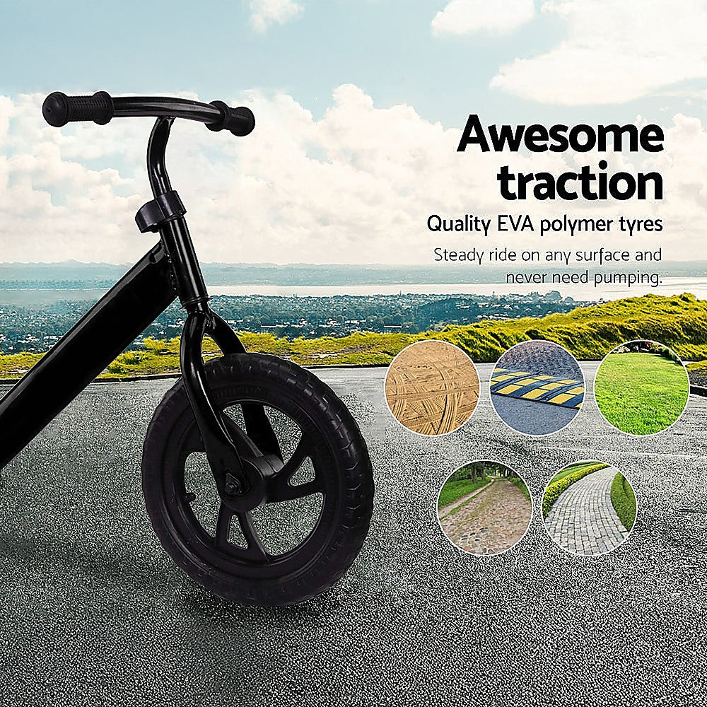 Kids Ride On Push Bike Balance Bicycle with Training Wheels for Toddlers V63-840971