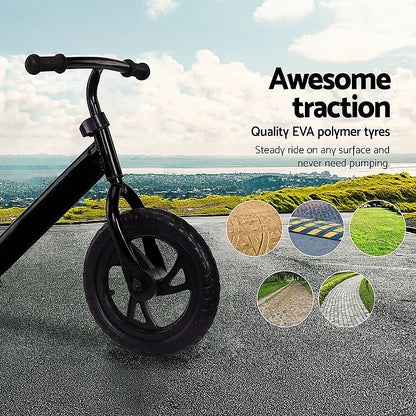 Kids Ride On Push Bike Balance Bicycle with Training Wheels for Toddlers V63-840971