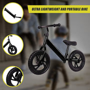 Kids Ride On Push Bike Balance Bicycle with Training Wheels for Toddlers V63-840971
