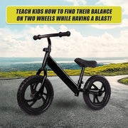 Kids Ride On Push Bike Balance Bicycle with Training Wheels for Toddlers V63-840971