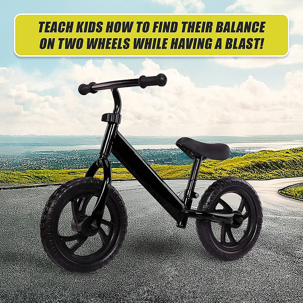 Kids Ride On Push Bike Balance Bicycle with Training Wheels for Toddlers V63-840971