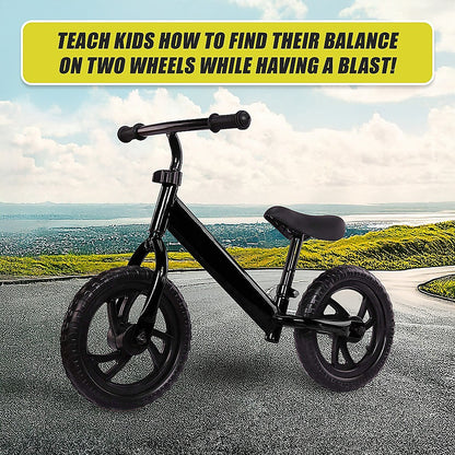 Kids Ride On Push Bike Balance Bicycle with Training Wheels for Toddlers V63-840971