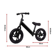 Kids Ride On Push Bike Balance Bicycle with Training Wheels for Toddlers V63-840971