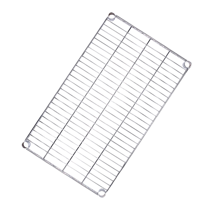Modular Wire Storage 150x60cm Steel Shelving Chrome With Fixed Legs For Garage Warehouse Or Kitchen V63-841071