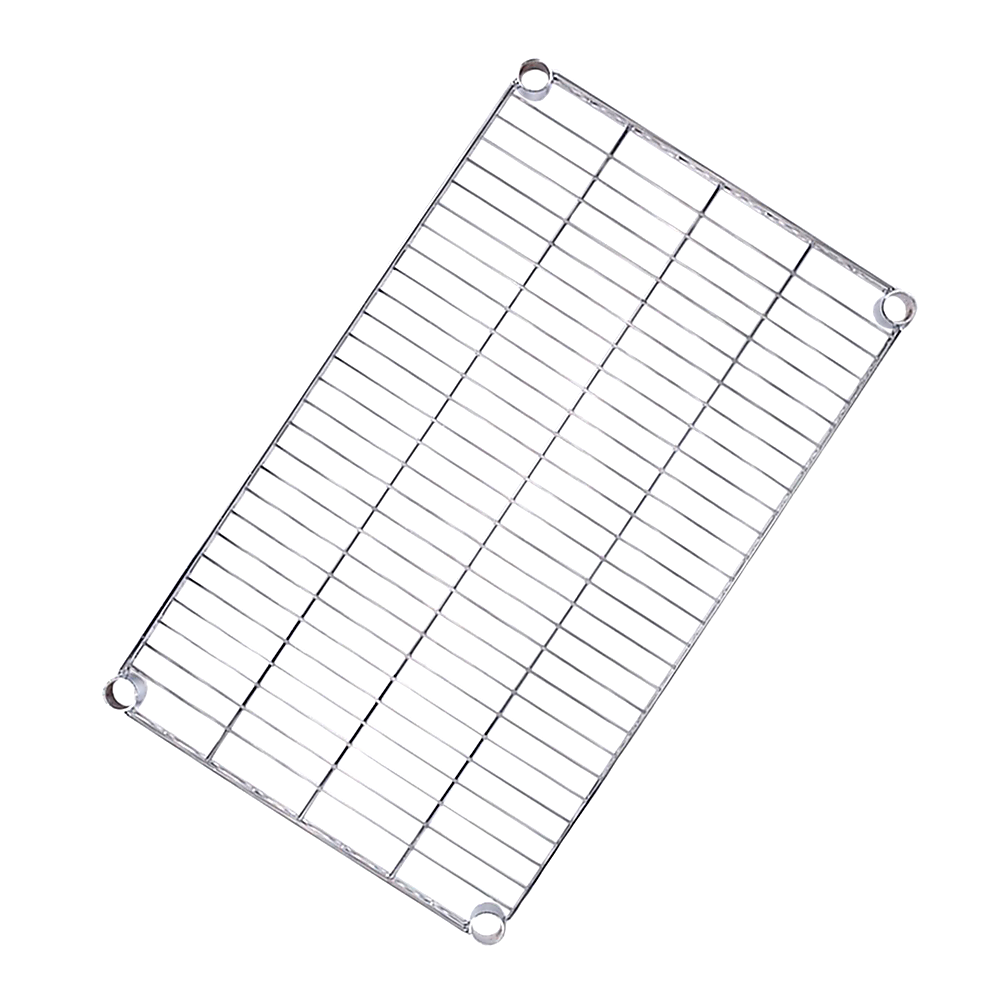 Modular Wire Storage 45x45cm Steel Shelving Chrome With Fixed Legs For Garage Warehouse Or Kitchen V63-841271