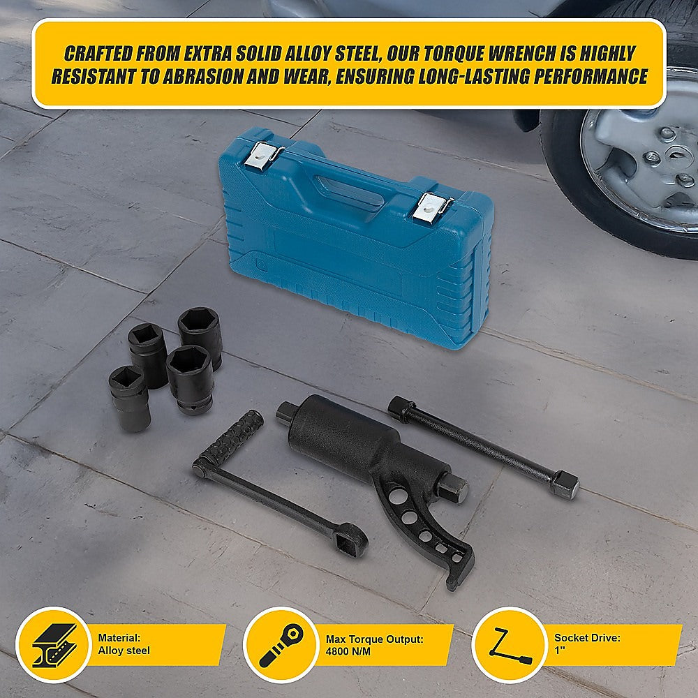 1:58 Torque Multiplier Set Wrench Lug Nut Labour Saving Lugnuts 4 Sockets V63-841651
