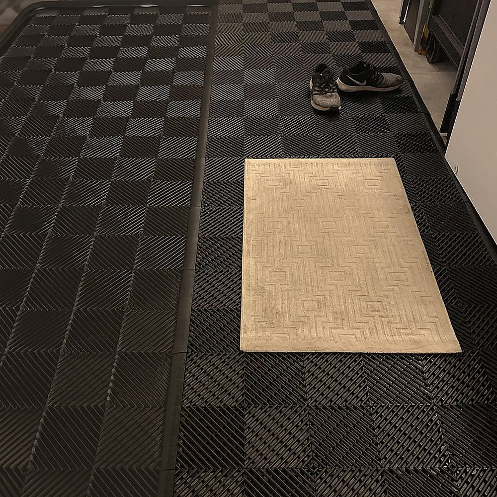 Vented Garage Floor Tiles | Snow Water Drainage | 30x30cm V63-841661