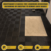 Vented Garage Floor Tiles | Snow Water Drainage | 30x30cm V63-841661