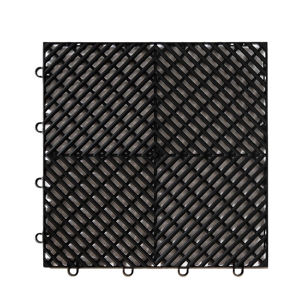 Vented Garage Floor Tiles | Snow Water Drainage | 30x30cm V63-841661
