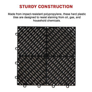 Vented Garage Floor Tiles | Snow Water Drainage | 30x30cm V63-841661