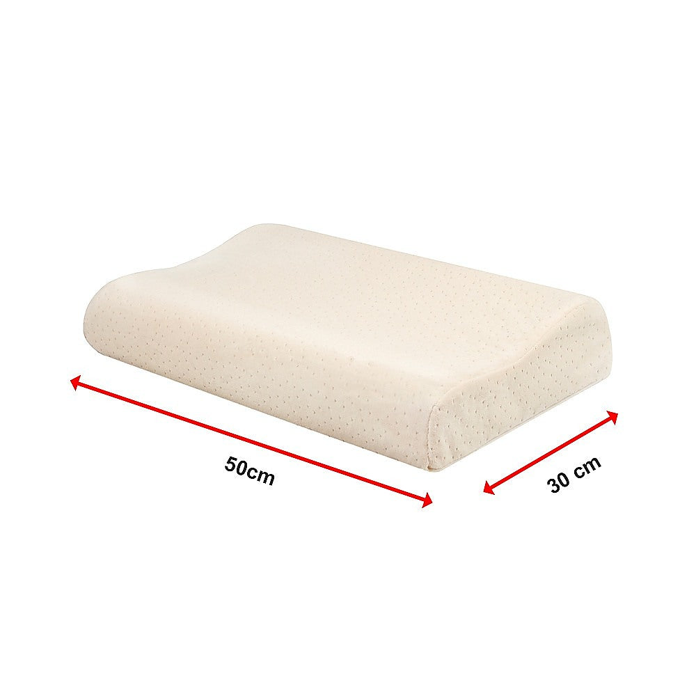 Pure Natural Latex Sleep Pillow Spine Support 30 x 50cm V63-841711