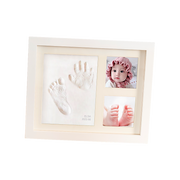 Baby Hand & Foot Print Clay Cast Kit Photo Picture Frame Christening Gift V63-841731