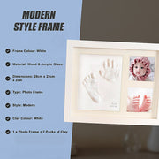 Baby Hand & Foot Print Clay Cast Kit Photo Picture Frame Christening Gift V63-841731