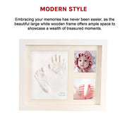 Baby Hand & Foot Print Clay Cast Kit Photo Picture Frame Christening Gift V63-841731