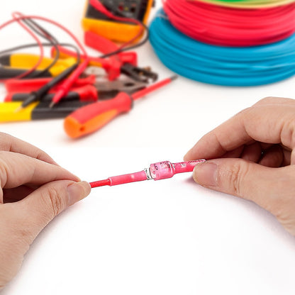 250pc Heat Shrink Spade Connectors Quick Disconnect Wire Electrical V63-841741