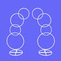2pcs Round Wedding Arch Backdrop Rings Loops Flower Balloon Lawn Row Stand V63-841751
