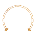 260cm Gold Metal Wedding Arch Round Balloon Birthday Party V63-841761
