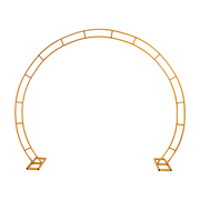 260cm Gold Metal Wedding Arch Round Balloon Birthday Party V63-841761