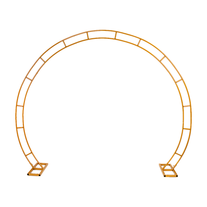 260cm Gold Metal Wedding Arch Round Balloon Birthday Party V63-841761