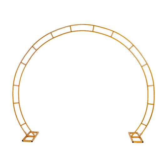 260cm Gold Metal Wedding Arch Round Balloon Birthday Party V63-841761