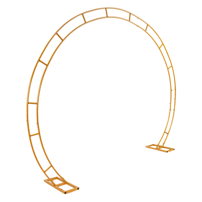 260cm Gold Metal Wedding Arch Round Balloon Birthday Party V63-841761