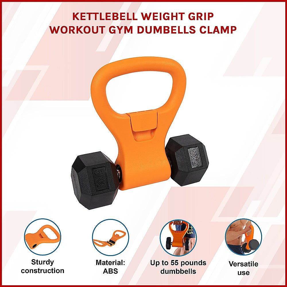 Kettlebell Weight Grip Workout Gym Dumbells Clamp V63-841801