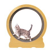 Cat Running Wheel w/ Carpet Runway Cat Exercise Wheel for Fitness Cat Treadmill V63-841891