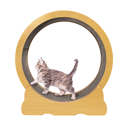 Cat Running Wheel w/ Carpet Runway Cat Exercise Wheel for Fitness Cat Treadmill V63-841891